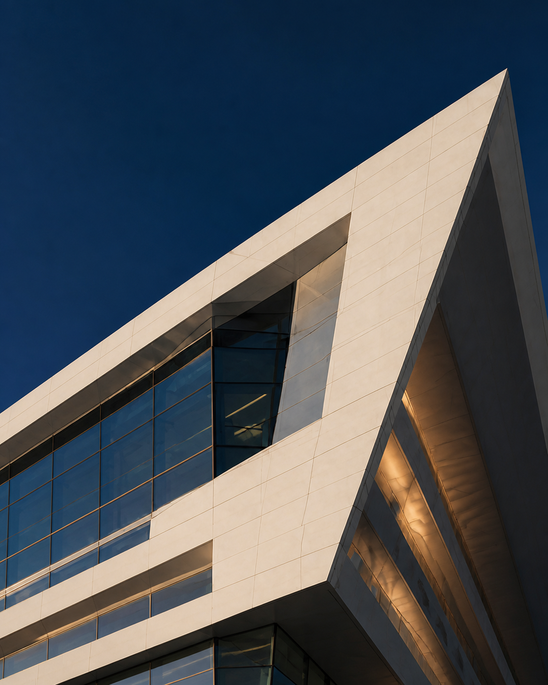 Contemporary angular architecture representing leadership and progress